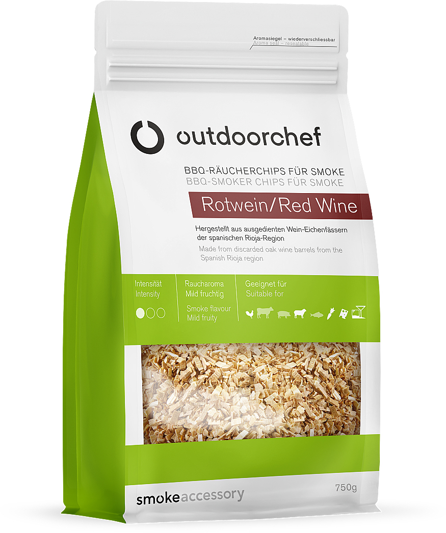 Outdoorchef Räucherchips Rotwein für Smoke, 750 g Outdoorchef Räucherchips Rotwein für Smoke, 750 g